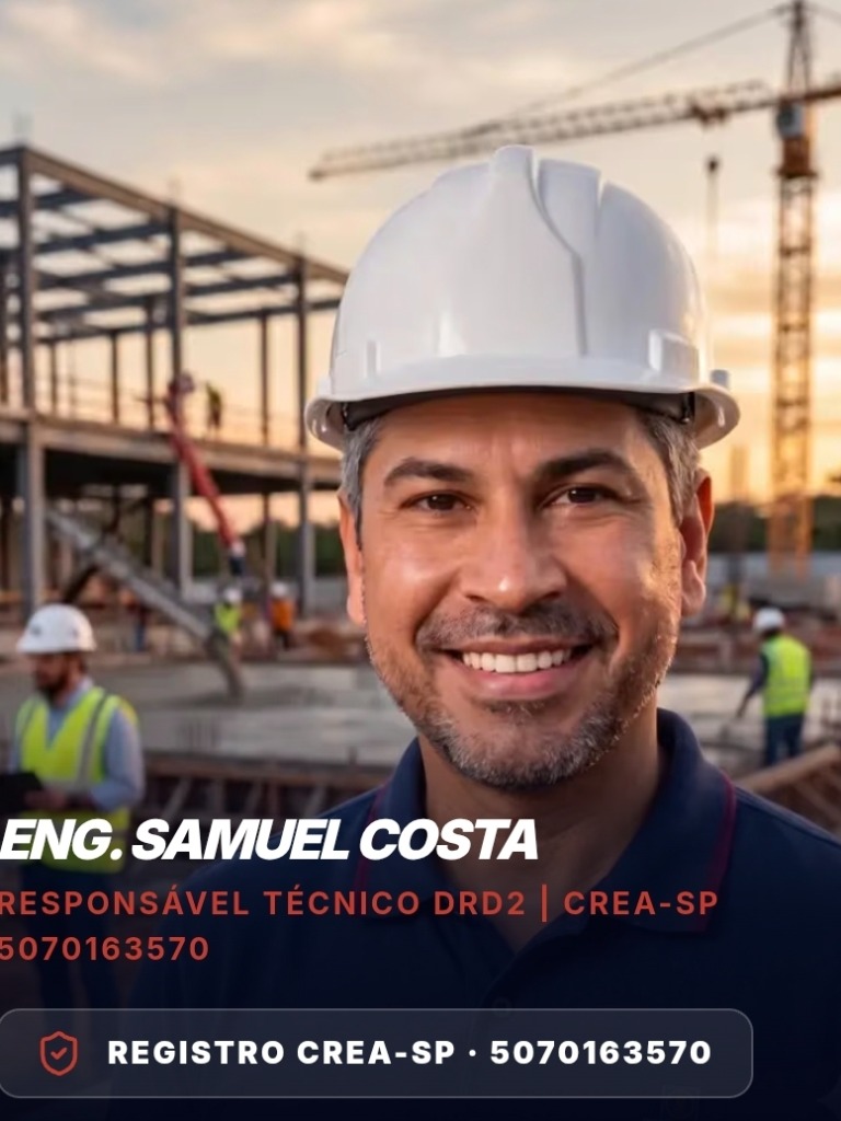 Eng. Samuel Costa - Responsável Técnico CREA-SP